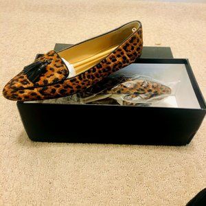 Francesca Tassel Tie Driving Moccasins - Leopard